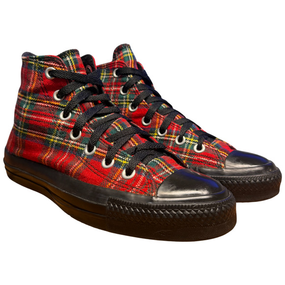 Converse Chuck Taylor All Star W7/M5 Tartan Plaid Tartan Plaid Xmas Sneakers - Picture 3 of 16